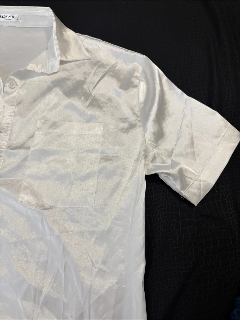 NWOT Satin Short Pajama Set - White - Picture 5 of 9